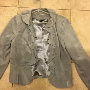 Grey swede jacket